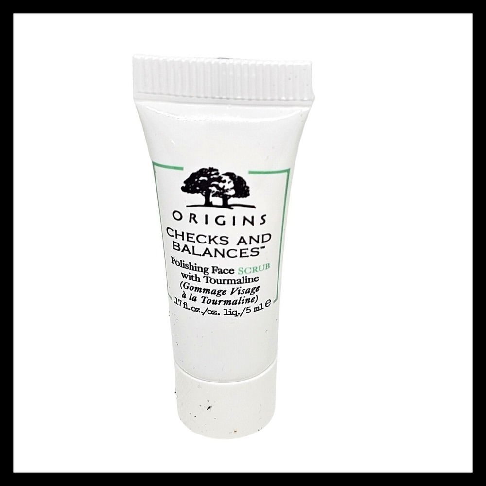 Origins Checks & Balances Polishing Face Scrub‎ Tourmaline 0.17 oz. 5 ml. Mini